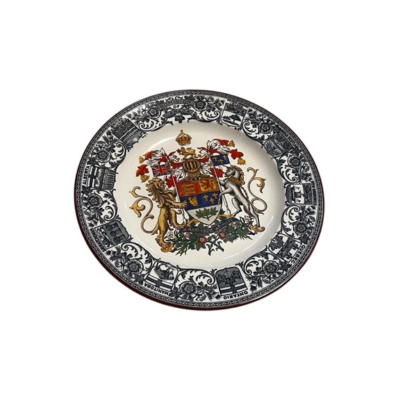 Josiah Wedgwood & Sons Dominion of Canada Coat of Arms Antique Display Plate Reg - Picture 1 of 6